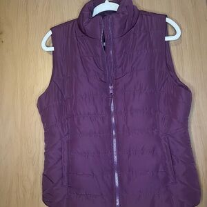 Maroon Puffer Vest